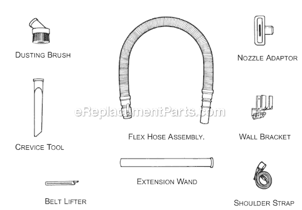 Page B Diagram and Parts List for M08150K  Dirt Devil Hand Vacuum